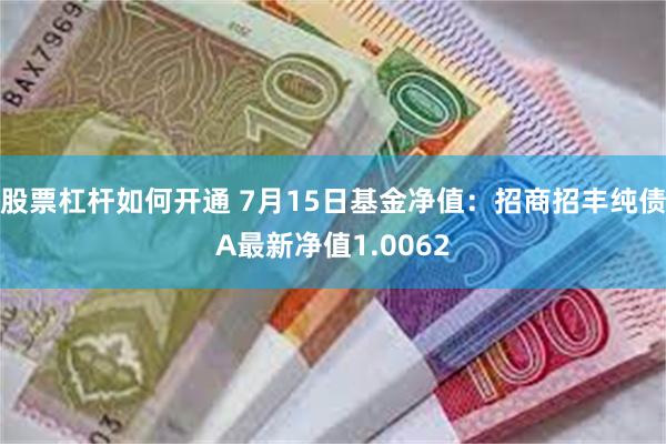 股票杠杆如何开通 7月15日基金净值：招商招丰纯债A最新净值1.0062