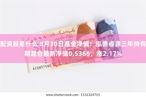 配资股是什么 8月30日基金净值：泓德睿源三年持有期混合最新净值0.5366，涨2.17%