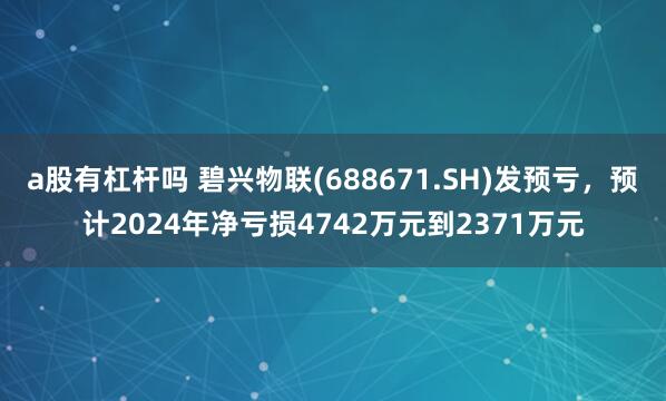 a股有杠杆吗 碧兴物联(688671.SH)发预亏，预计2024年净亏损4742万元到2371万元