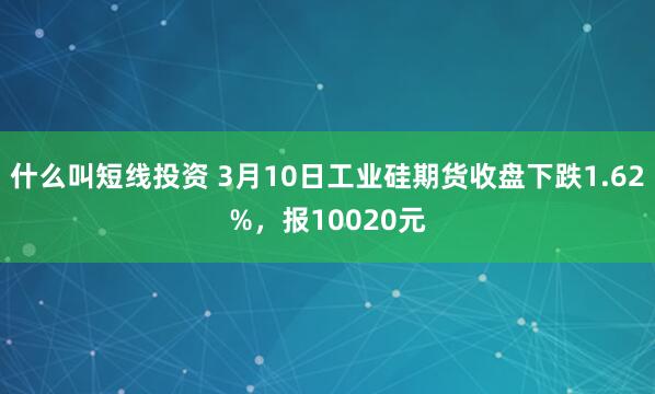 什么叫短线投资 3月10日工业硅期货收盘下跌1.62%，报10020元